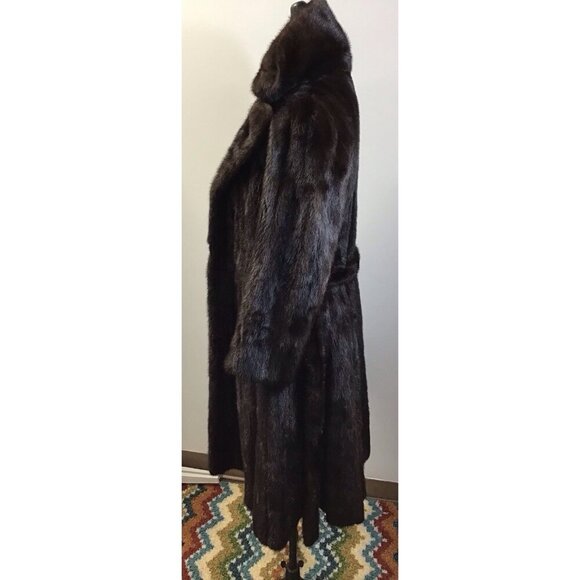 Vintage 1970s Mink Fur Coat Michael Forest for Pierre Cardin Brown Small 🤩 - Picture 2 of 11